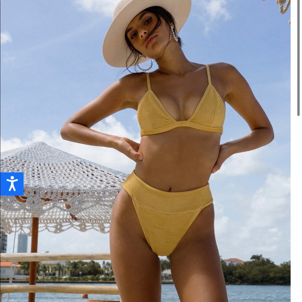 Montce Swim Goldie Hunter Bikini Top x Tamarindo Bikini Bottom Set